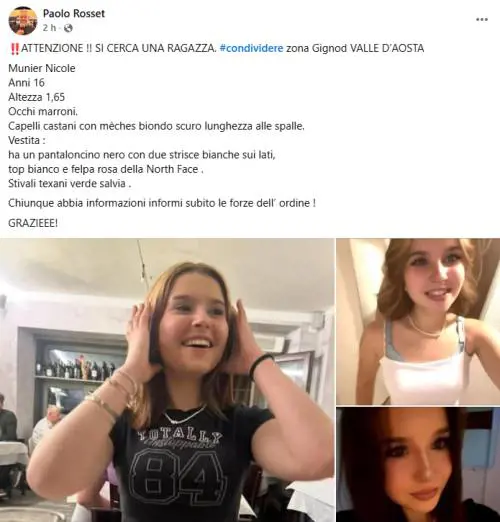 Sedicenne scomparsa da venerdì sera. "Diverbio con un ragazzo, poi più nulla"