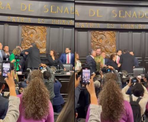 Messico, rissa furiosa in Senato: schiaffi, spintoni e minacce