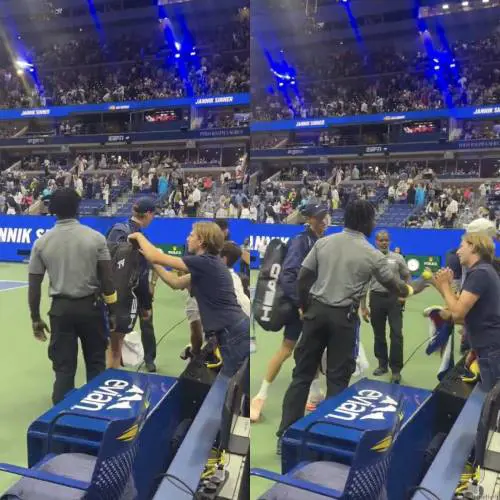 Us Open, tifoso prova a rubare dal borsone di Sinner: cosa è successo