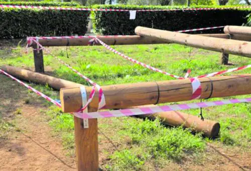Grave bimbo schiacciato  da una trave in un parco