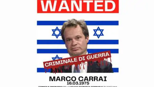 Ora salvate Carrai, l'amico di Israele messo al muro come "sionista genocida"