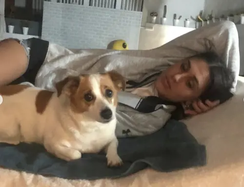 Cecilia Rodriguez con l'amata cagnolina Aspirina (Foto Instagram)