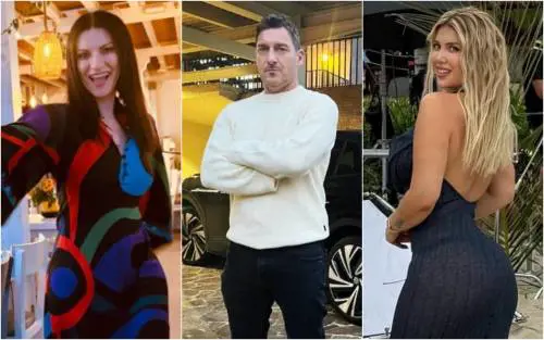 Grignani e Laura Pausini ancora in lite, Totti fa spese pazze per Noemi, Wanda e la proposta di nozze con Ferrari
