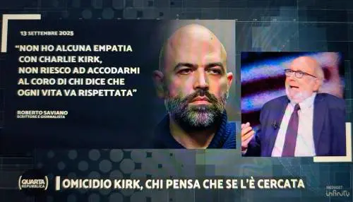 "È pericoloso". Battista distrugge Saviano sui Kirk