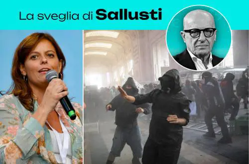 La sveglia di Sallusti - I teppisti coccolati e la teppista salvata