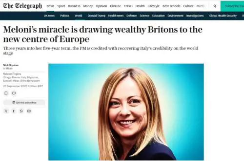Anche il Telegraph premia Meloni: "Artefice del miracolo italiano"
