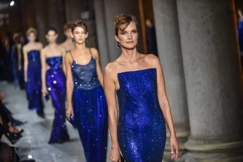 L'ultima collezione firmata da Re Giorgio. Tutta Hollywood per Armani a Brera