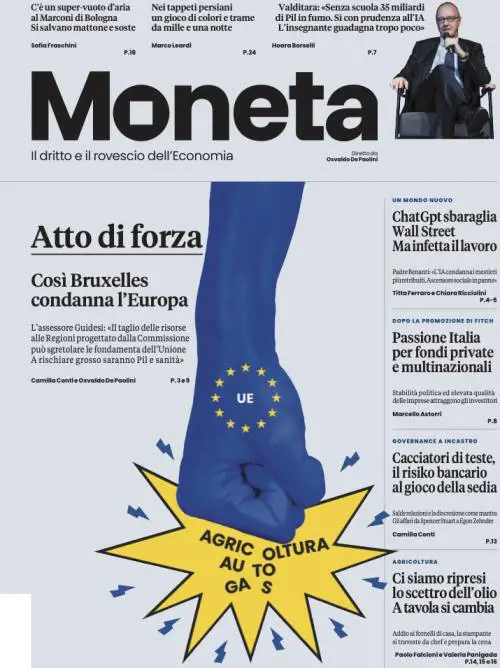 Su Moneta il suicidio di Bruxelles su agricoltura, gas e automotive