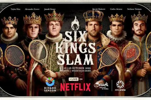 Sinner, Alcaraz, Djokovic, Fritz, Zverev e Tsitsipas: chi sono i Six del Kings Slam 2025