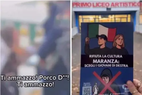  Collettivi di sinistra fermano il volantinaggio di Gioventù Nazionale: "Ti ammazzo"
