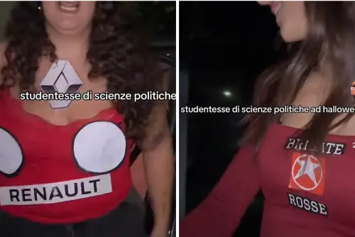 Ad Halloween vestite da "caso Moro" con t-shirt delle Br: i video choc sui social