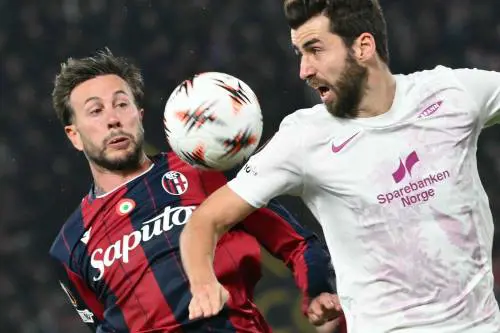 Il Bologna resiste in dieci e strappa un pari al Brann: finisce senza reti al Dall'Ara