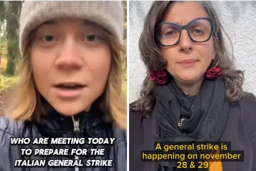 Thunberg e Albanese allo sciopero generale dei sindacati di base: "Ci sarò per la Palestina"