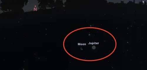 (Foto Stellarium web)