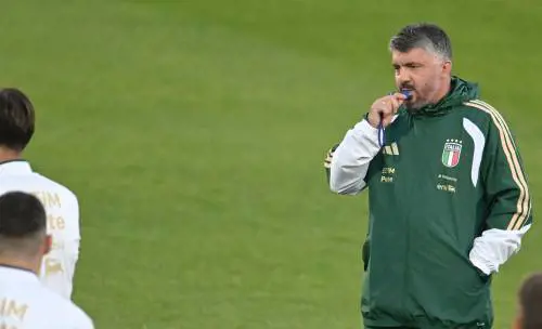 Gattuso, ct che soffre: "Mi fa male vedere i giovani in panchina"