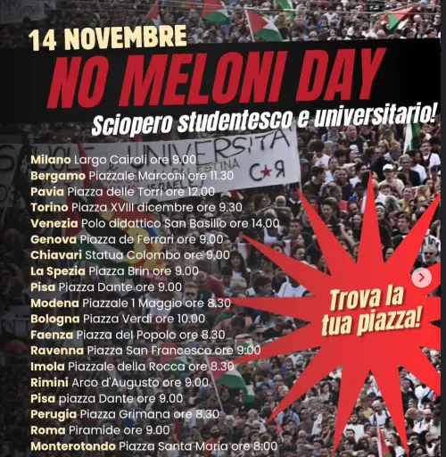 "Blocchiamo tutto". Collettivi rossi pronti a occupare 35 piazze per il "No Meloni Day"