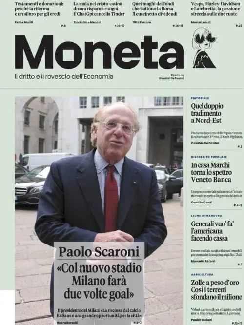 Moneta, su Marchi tornano i fantasmi di Veneto Banca