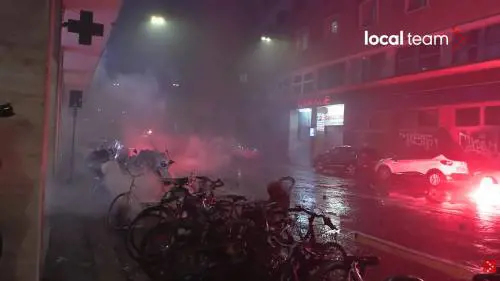 L'arsenale dei pro Pal: bombe carta con i chiodi e lanciarazzi modificati