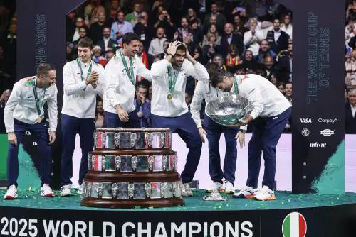 Coppa Davis, l'Italia "rompe" l'insalatiera: cosa è successo durante la premiazione