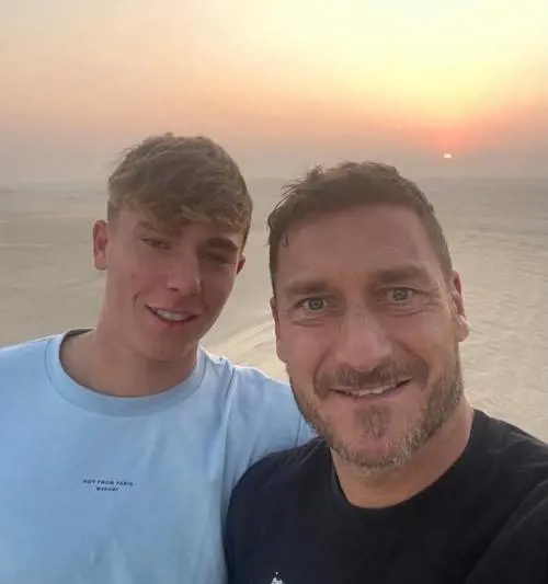 Problemi fra Totti e il figlio Cristian? Fra i due ci sarebbero tensioni