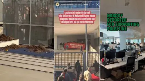 I Pro Pal assaltano La Stampa, danno la colpa ai "fascisti" e alla polizia: quindi, oggi...