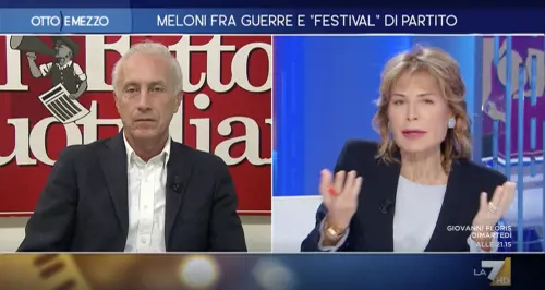 "Europa è già sfasciata". "Non è vero". Rissa tv Gruber-Travaglio 