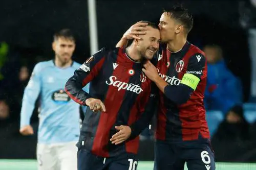 Il Bologna vola anche in Europa League: ribalta il Celta Vigo con la doppietta di Bernardeschi