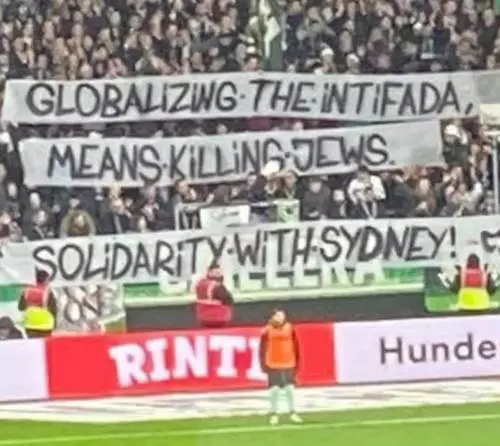 "Globalizzare l'intifada vuol dire uccidere gli ebrei". Il messaggio dei tifosi dopo la strage di Sydney