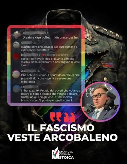 "Disabile due volte". L'odio sociale colpisce Emanuel Stoica per la sua presenza ad Atreju