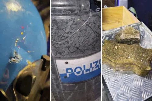 Le foto della vergogna: la violenza choc degli antagonisti contro la polizia a Torino 