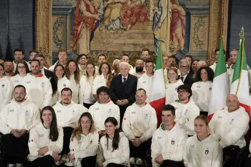Quirinale, Mattarella con gli atleti in partenza per i Giochi Olimpici