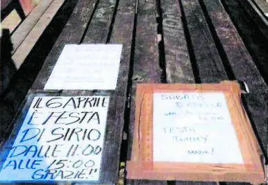 Liti per il tavolo da picnic, il caso arriva in Municipio