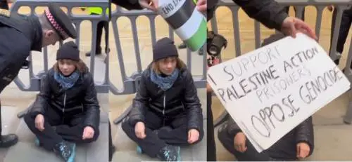 Greta Thunberg arrestata a Londra durante un raduno pro-Pal