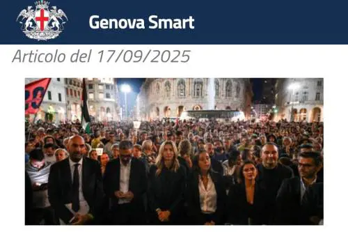 Silvia Salis alla manifestazione con Hannoun: spunta la foto caricata dal comune di Genova. E lei ora chi denuncerà?