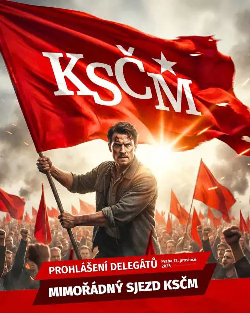 Immagine AI pubblicata dal KSCM sui social