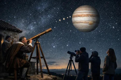 In questi giorni si può vedere Giove a occhio nudo, senza finire come Galileo