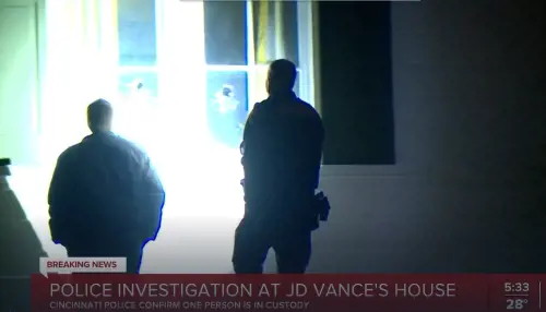 Incidente alla casa di JD Vance: "Finestre rotte, fermato un sospettato"