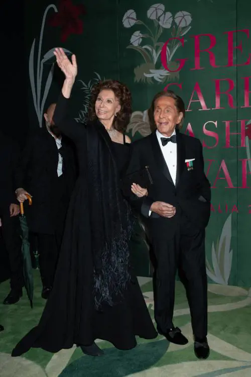 Valentino e Sophia Loren