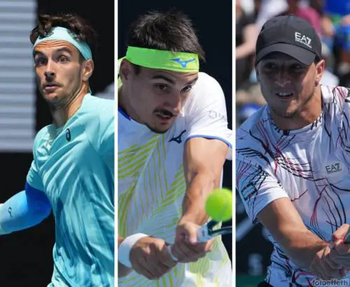 Australian Open, avanzano Musetti, Sonego e Darderi