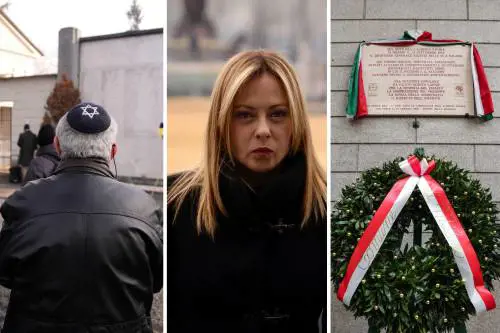 Meloni: "Antisemitismo morbo che è tornato a diffondersi. Condanniamo la complicità del regime fascista". Mattarella: "Nessun posto per chi predica odio e violenza"
