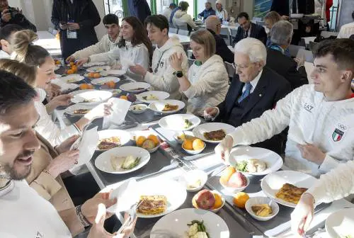 Milano-Cortina: il presidente Mattarella arrivato al Villaggio olimpico