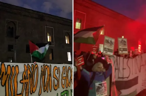 “È complice del genocidio”. I pro Pal provano a bloccare il passaggio della fiaccola a Milano  