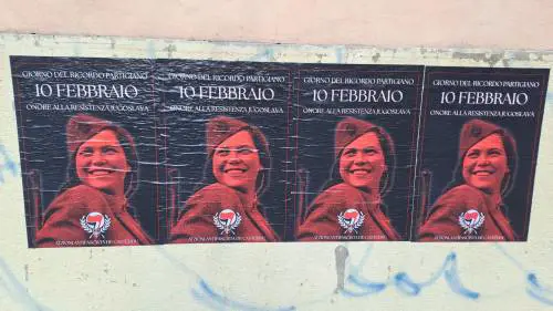 Sfregio al Giorno del Ricordo: manifesti pro partigiani titini 