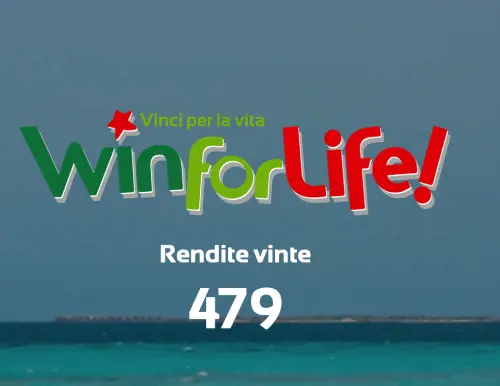 WinForLife, vinti 3mila euro al mese per 20 anni