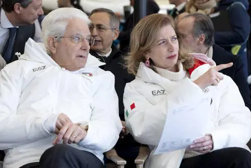 Mattarella assiste al SuperG
