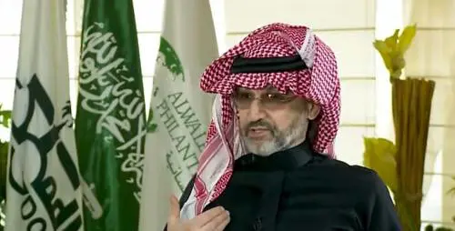 al-Walid bin Talal al-Saud durante un’intervista a Bloomberg, 2019