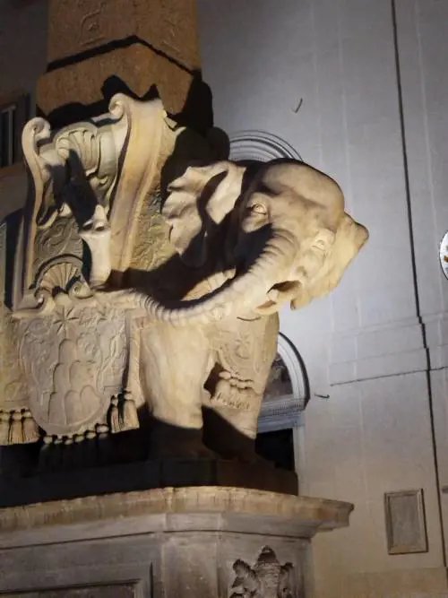 Danneggiato l'elefantino del Bernini a Roma: le foto
