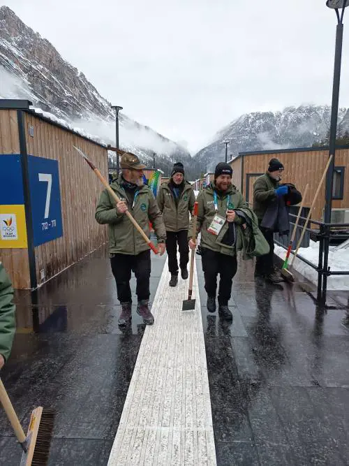 I volontari Alpini in campo per i Giochi. Le penne nere: “Sempre presenti”
