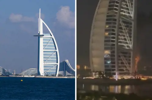 Colpito anche il Burj Al Arab di Dubai, l’hotel “7 stelle” della sfida Federer-Agassi