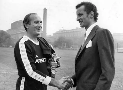 Rino Marchesi con Edoardo Agnelli nel 1968